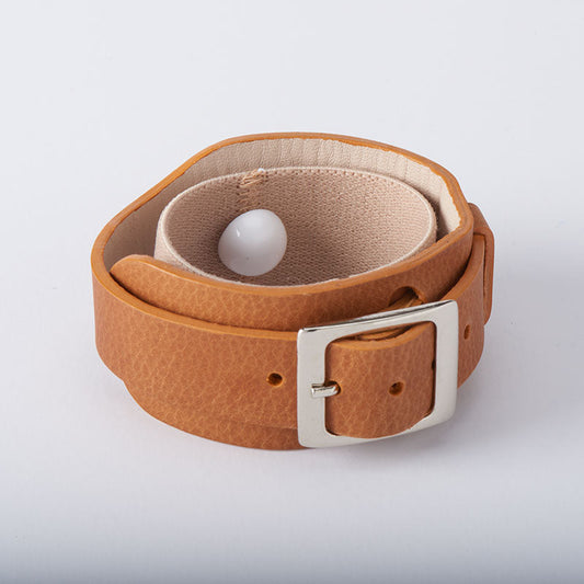 Give Calm — Lucy + Clare Leather Acupressure Bracelets for a Parent in Need