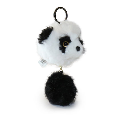 6-inch Panda Pals Keychain with  Black and White Fur