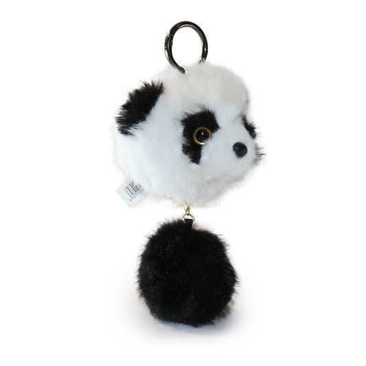6-inch Panda Pals Keychain with  Black and White Fur