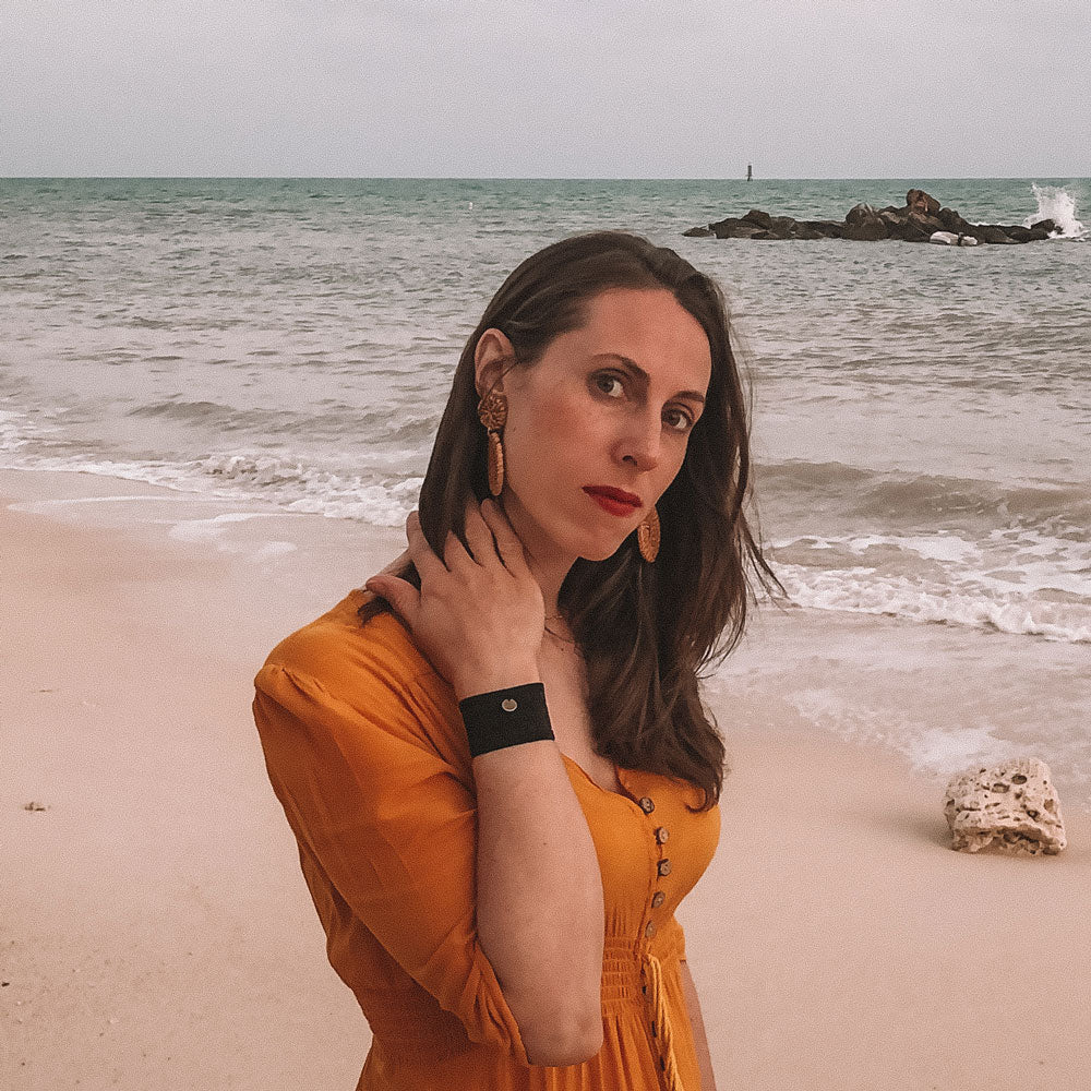 Give Calm — Alex + Aria Leather Acupressure Bracelets for a Parent in Need