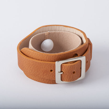 Give Calm — Lucy + Clare Leather Acupressure Bracelets for a Parent in Need